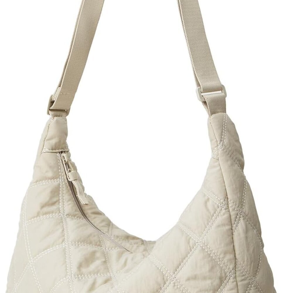 Women's Puffer Totes Fashion Quilted Shoulder Crossbody Bag Solid Color Rhombus